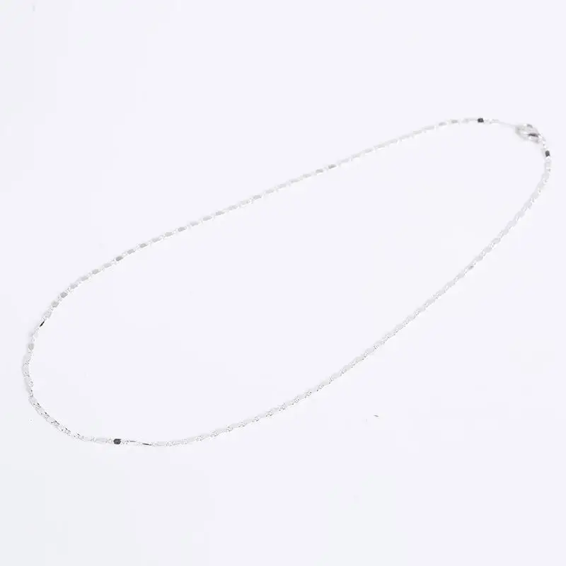 12 шт./лот Золотое родиевое серебро 40 см 1 6 мм прямоугольные бамбуковые цепочки