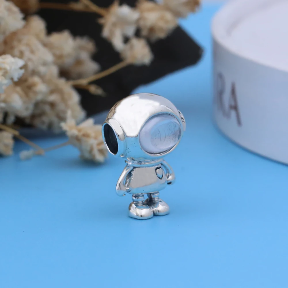 

Ahthen 925 Sterling Silver Beads Figaro Portrait Charms fit Original Pandora Bracelets for Women Jewelry Birthday Gift