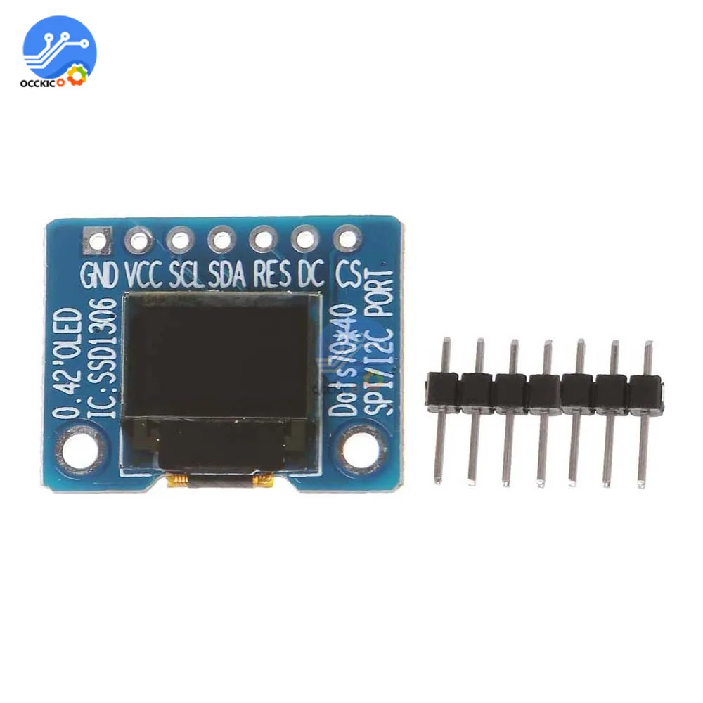 Органический светодиодный ЖК экран 0 42 дюйма модуль дисплея 72*40 I2C IIC/SPI интерфейс
