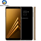 Оригинальный смартфон Samsung Galaxy A8(2018), 4G LTE мобильный телефон, 5,6 дюйма, 4 Гб + 32 ГБ, разблокированный сотовый телефон A530F, 16 Мп, 12 дюйма, SIM-карта, Android