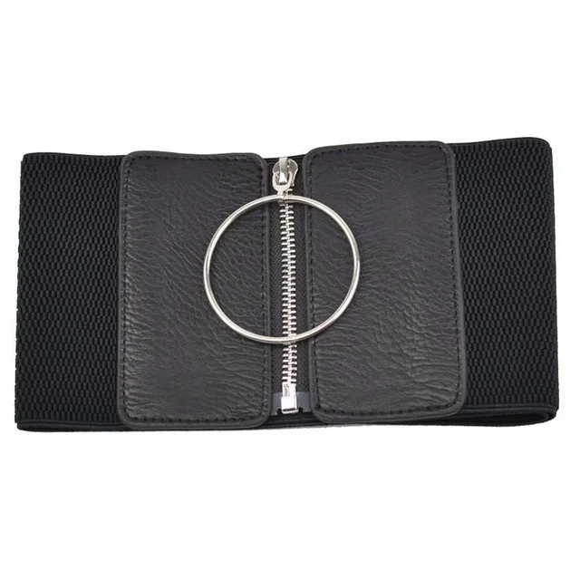 wide belt 3 Женский корсет с поясом, женское модное платье в стиле панк, пояс для леди, пояс на молнии для девушек, эластичные тянущиеся широкие пояса 130 - Цвет: wide belt 3