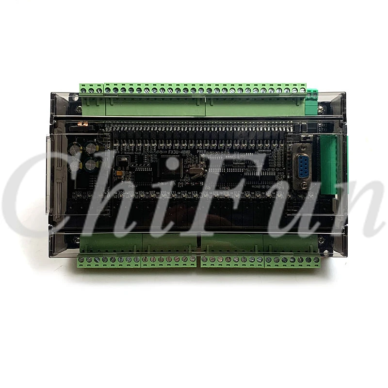 Высокоскоростная плата промышленного управления PLC FX3U 48MR/40MR 24 входа релейного