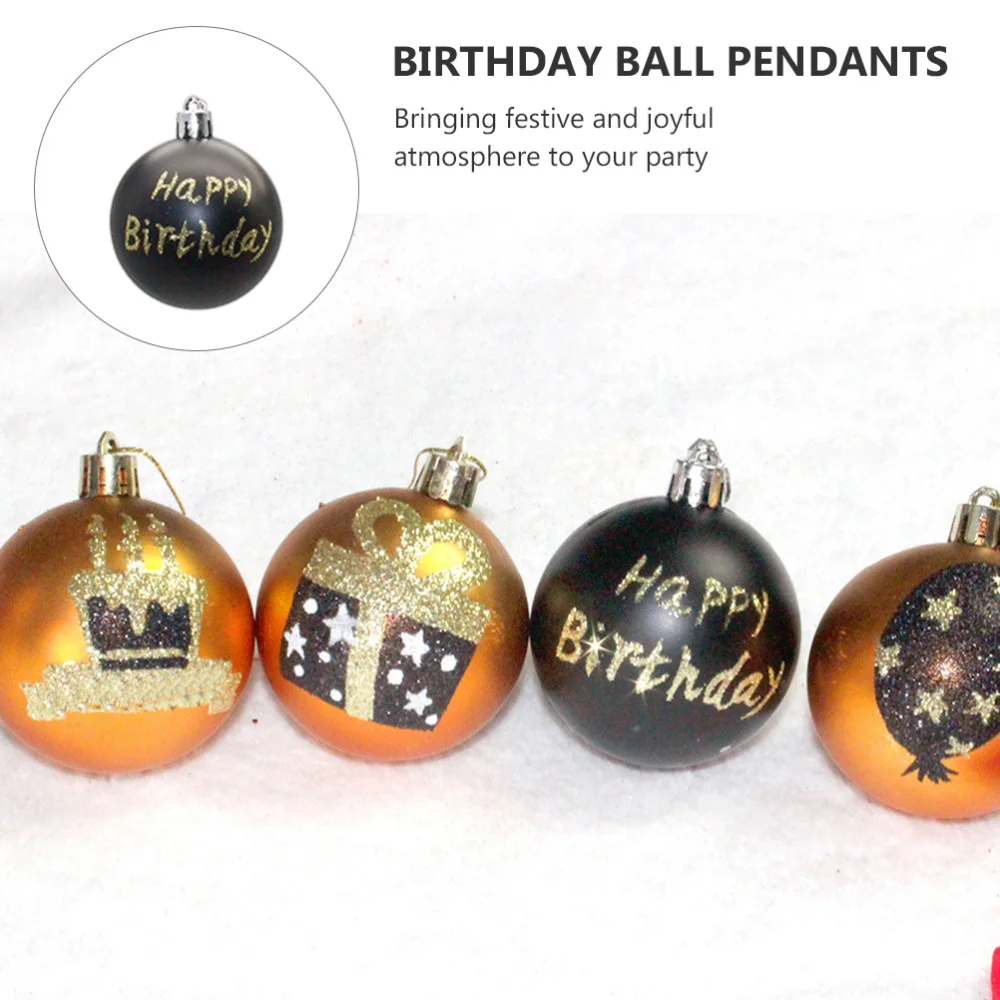 

12pcs 6cm Birthday Decors Balls Mini Beautiful Birthday Party Decorations