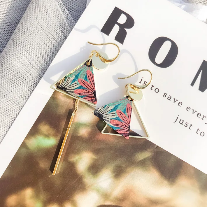 Новинка этнические ювелирные изделия Подсолнух геометрический треугольник