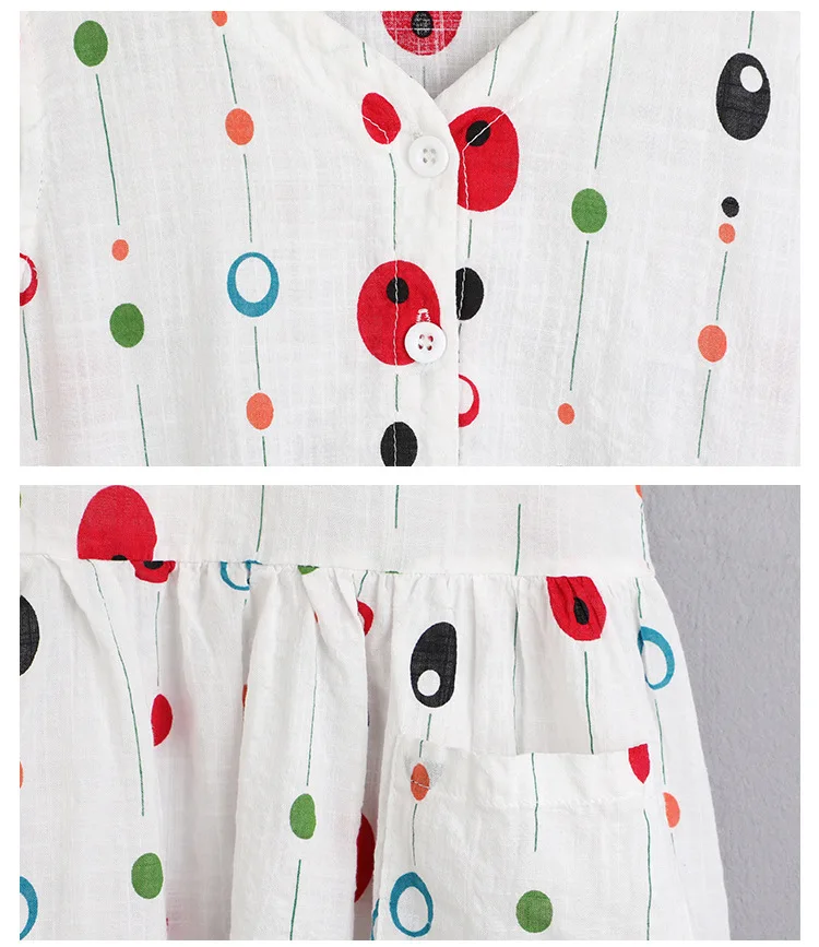 New Baby Princess Dress Dot Kids Dresses for Girls V Back Children Sundress Teen Summer Clothes Girl Clothing #5116 | Детская одежда и