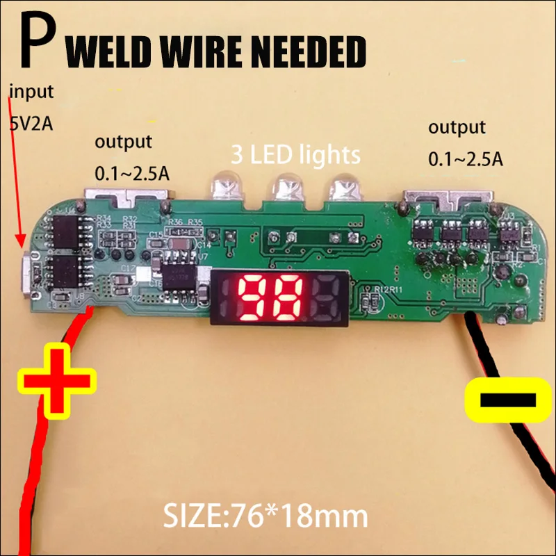 5 в а Дополнительный внешний аккумулятор модуль плата питания для мобильного