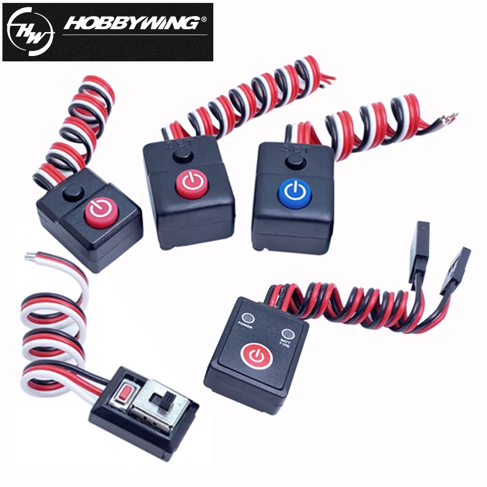 Переключатель Hobbywing с кнопкой для Ezrun Xerun quirun Max5 Max6 Max8 XR8 Max10 SCT контроллер скорости