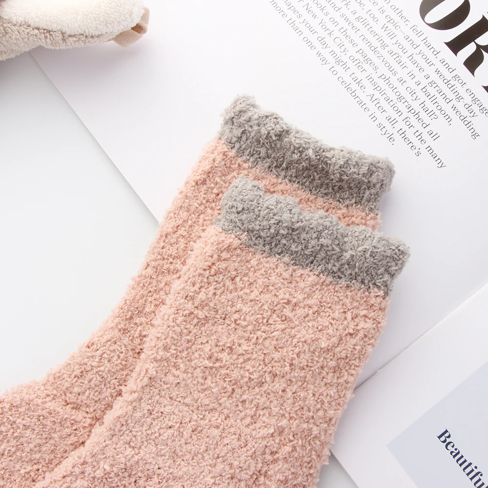 Носки женские мягкие бархатные ярких цветов 1 пара | Женская одежда