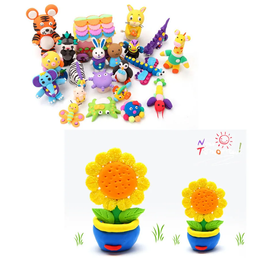 1 шт случайный цвет ed моделирование глина слизи игрушка светильник