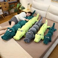nice 1pc 80 180cm stuffed animal alligator plush toy simulation crocodile dolls kawaii ceative pillow for children xmas gifts