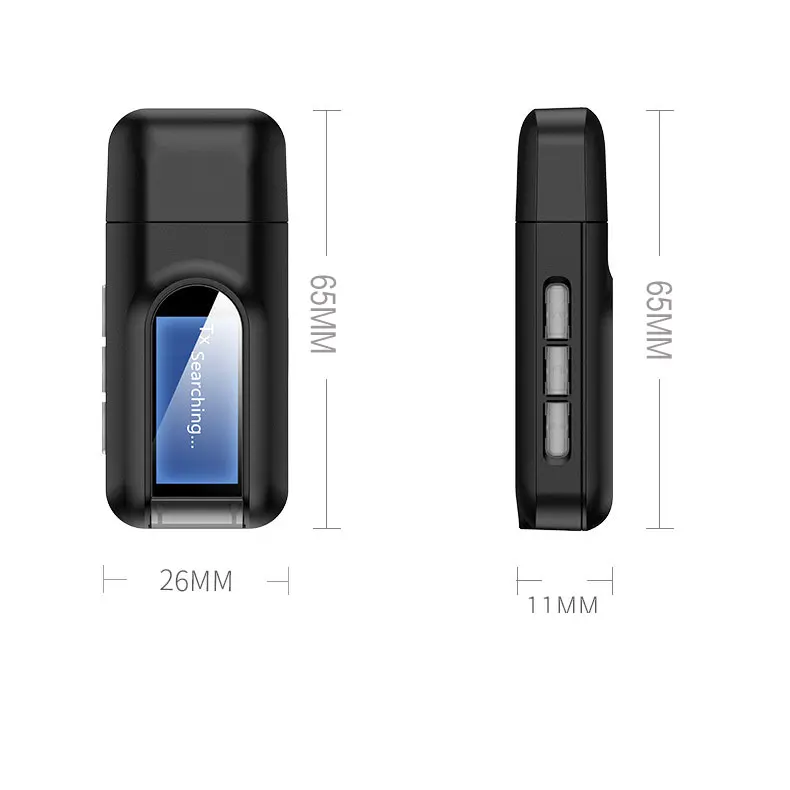 

Aux Bluetooth Adapter Dongle Cable For Car 3.5mm Jack Aux Bluetooth 5.0 10m / 33ft Receiver Speaker Audio Music Transmitter