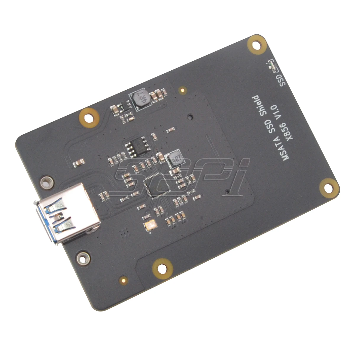 52Pi Новинка! Плата расширения Raspberry X856 V1.0 mSATA SSD для Pi 4B ( 4 модели B)|Аксессуары