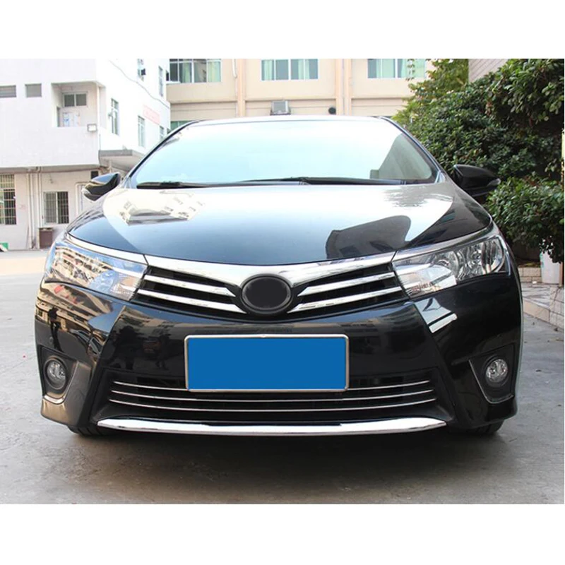 

Applicable to 14-18 for Toyota Corolla front bar decorative strip special vehicle front bumper decorative strip
