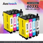 Aecteach Новый T603 T603XL E-603XL совместимый чернильный картридж для принтера Epson рабочей силы WF-2810DWF WF-2830DWF WF-2835DWF WF-2850DWF