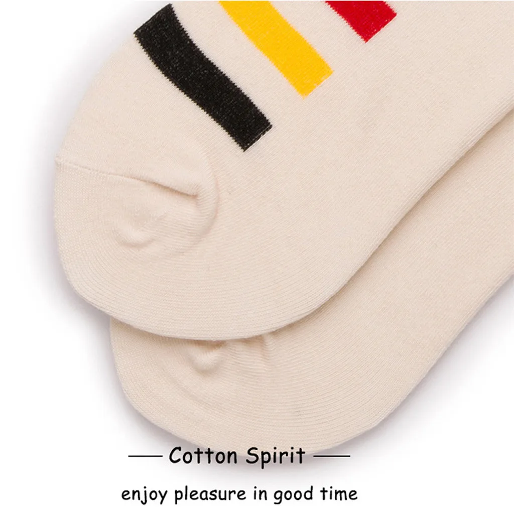 1 пара хлопковые носки унисекс в полоску | Тематическая одежда и униформа