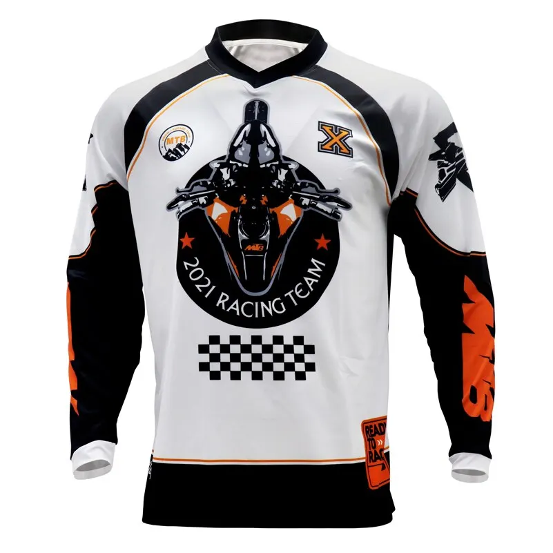 

MTB new mountain bike Tops teamClothing Off road Racing downhill jersey RPET Pro Cycling Jersey Fitness training long sleeves