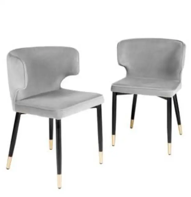 

Furniture U-shaped Back Modern Upholstered Wooden Legs Dining Chair