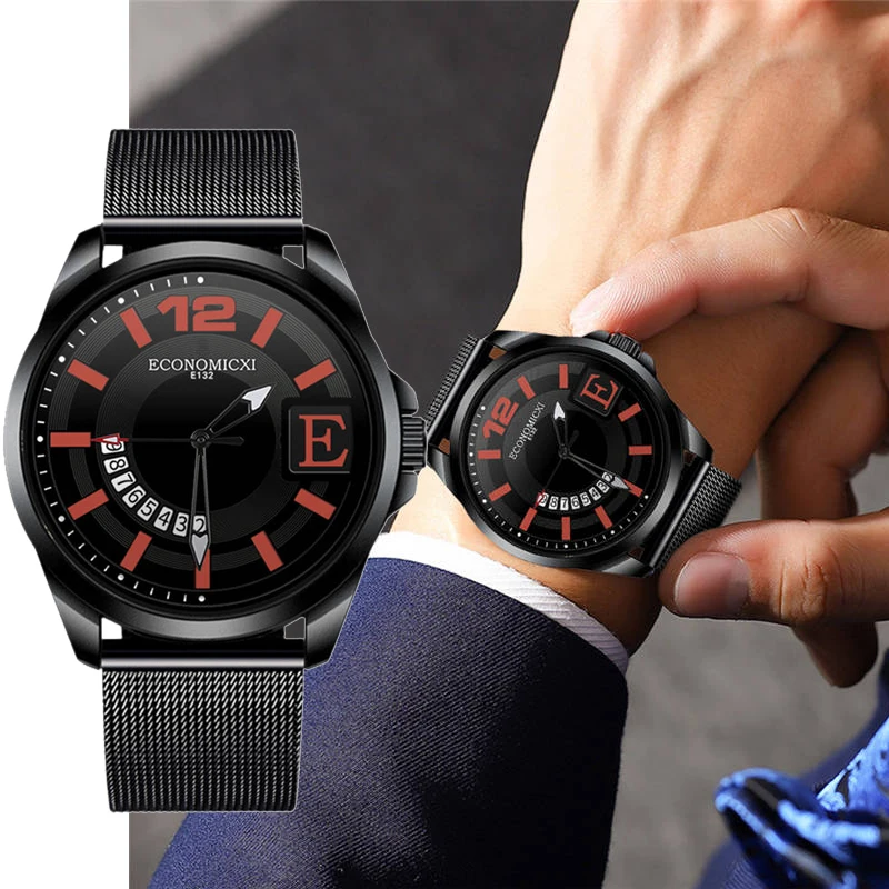Мужские наручные часы Reloj Hombre повседневные светящиеся с креативным циферблатом
