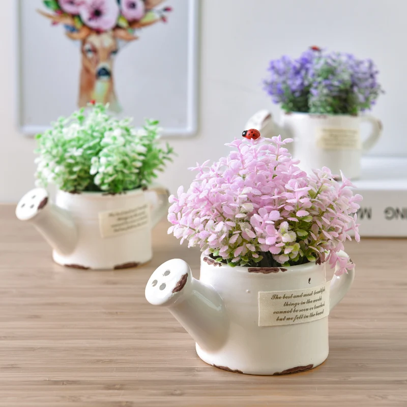 Пасторальные американские домашние украшения искусственные растения в горшке