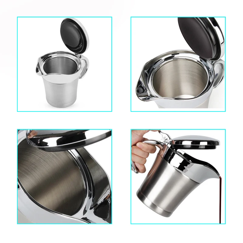 Термосоус для стейка 450/750 мл соусник с двойными стенками соус из нержавеющей