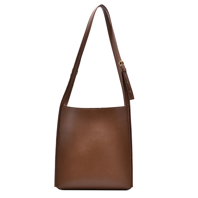 

Commuter High Capacity PU Leather Shoulder Bags For Women Winter Simple Style Handbags Female Travel Branded Trend Purse Satchel