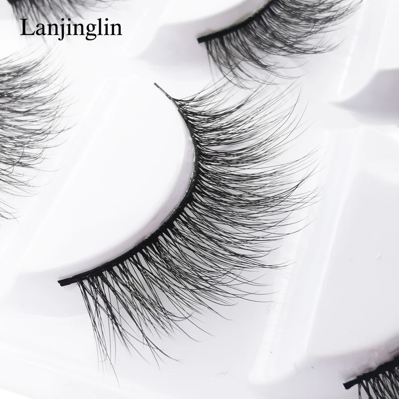 

10 Boxes LANJINGLIN Makeup Tool 3D Mink Lashes Whoelsale Natural Long Fluffy False Eyelashes Extension Cosmetic Faux Cils Bulk
