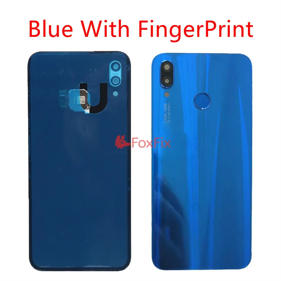 Задняя стеклянная крышка для Huawei P20 Lite аккумулятора Дверная панель задняя