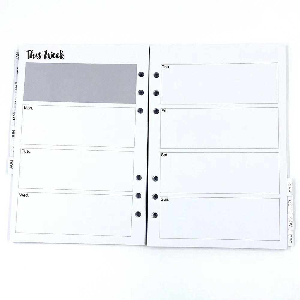 Бумаги для блокнота с внутренней обложкой дневника внутренняя Обложка Filofax A5A6A7