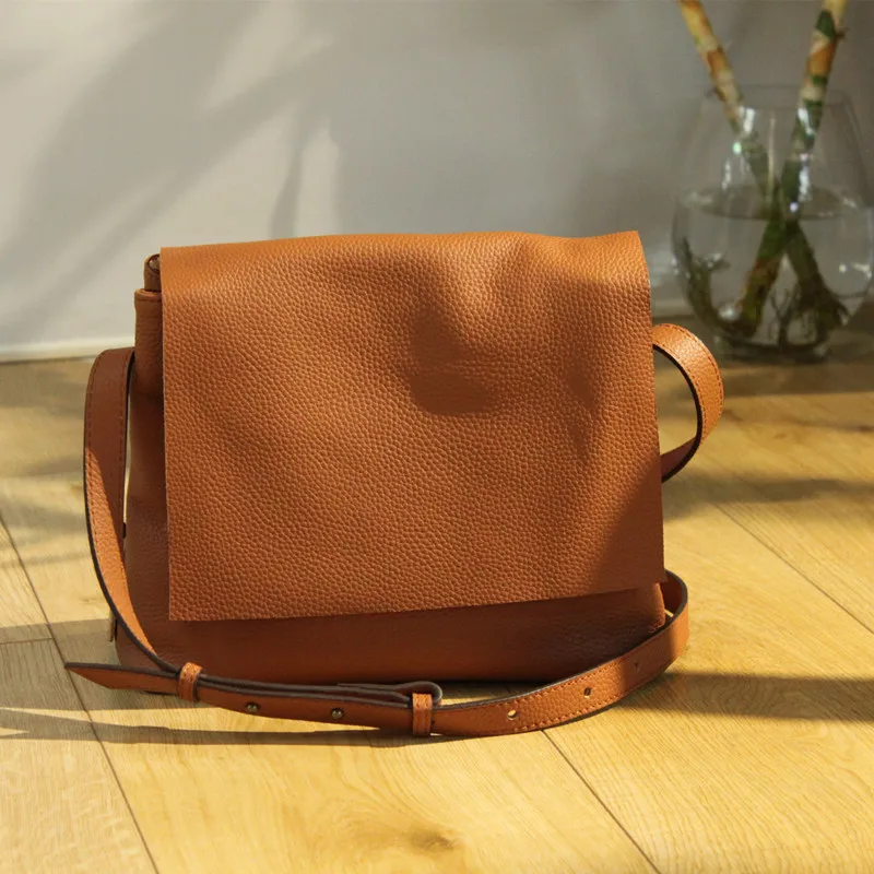 

Women Messenger Bags Casual Genuine Leather Shoulder Bags For Ladies 2020 New Purses and Handbags Summer Small Bag Brand Bolsas