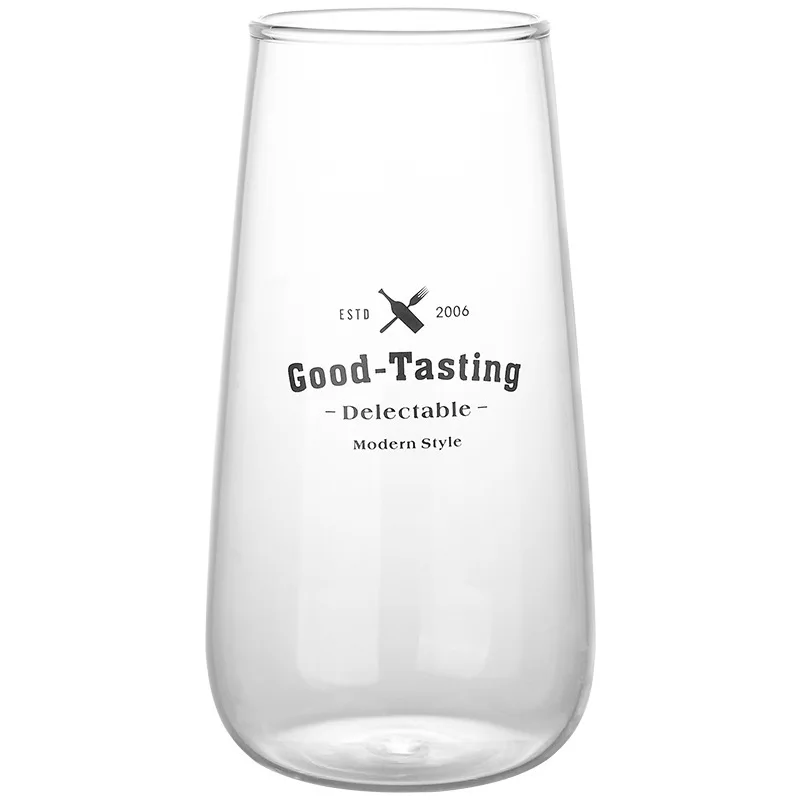 Glass Woman Flower Receptacle Ins Wind Transparent High Temperature Resistance Teacup Will Capacity Milk Cup Drinks Male | Дом и сад