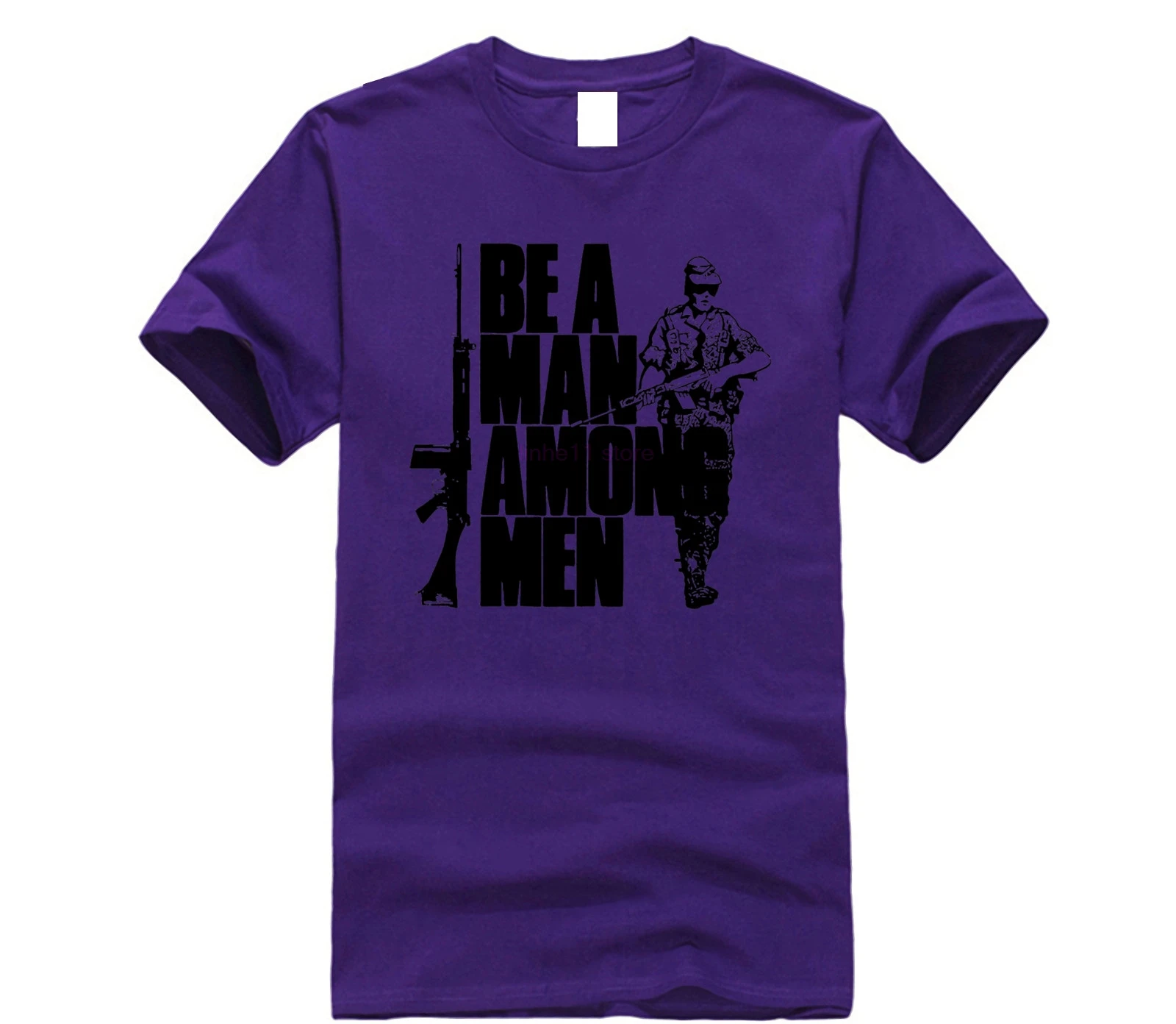 FN FAL Be A Man Мужская футболка Rhodesian Foreign Legion British L1A1 Rifle | одежда