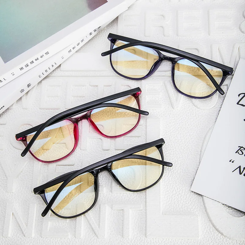 Seemfly мужские и женские очки для близорукости синие пленочные круглые с