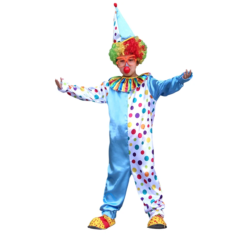 

clown cosplay kids adult suit costume anime fantasia Halloween bluey