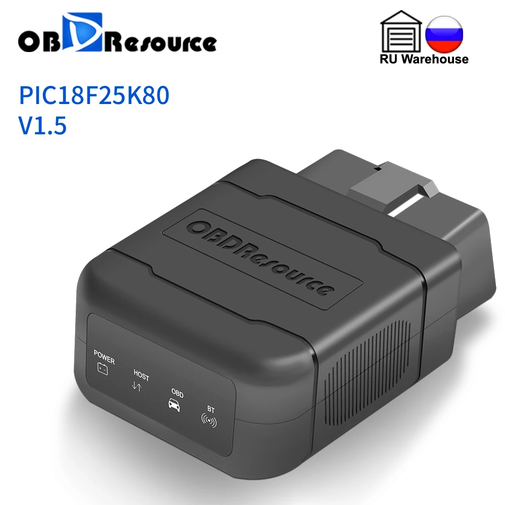 Bluetooth ELM327 V1.5 для Android iPhone PIC18F25K80 чипсет FasLink X obdresources P01 считыватель кодов ошибок