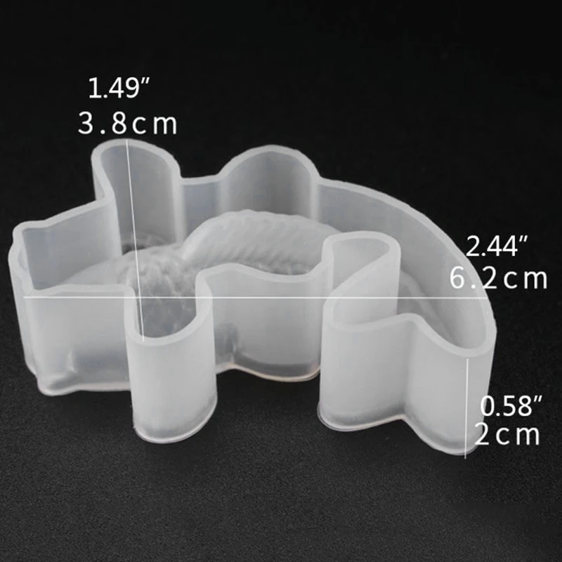 

Fish Shape Silicone Molds Transparent Silicone Mold Decorative Resin Mould Handmade DIY Crafts Pendant Tools