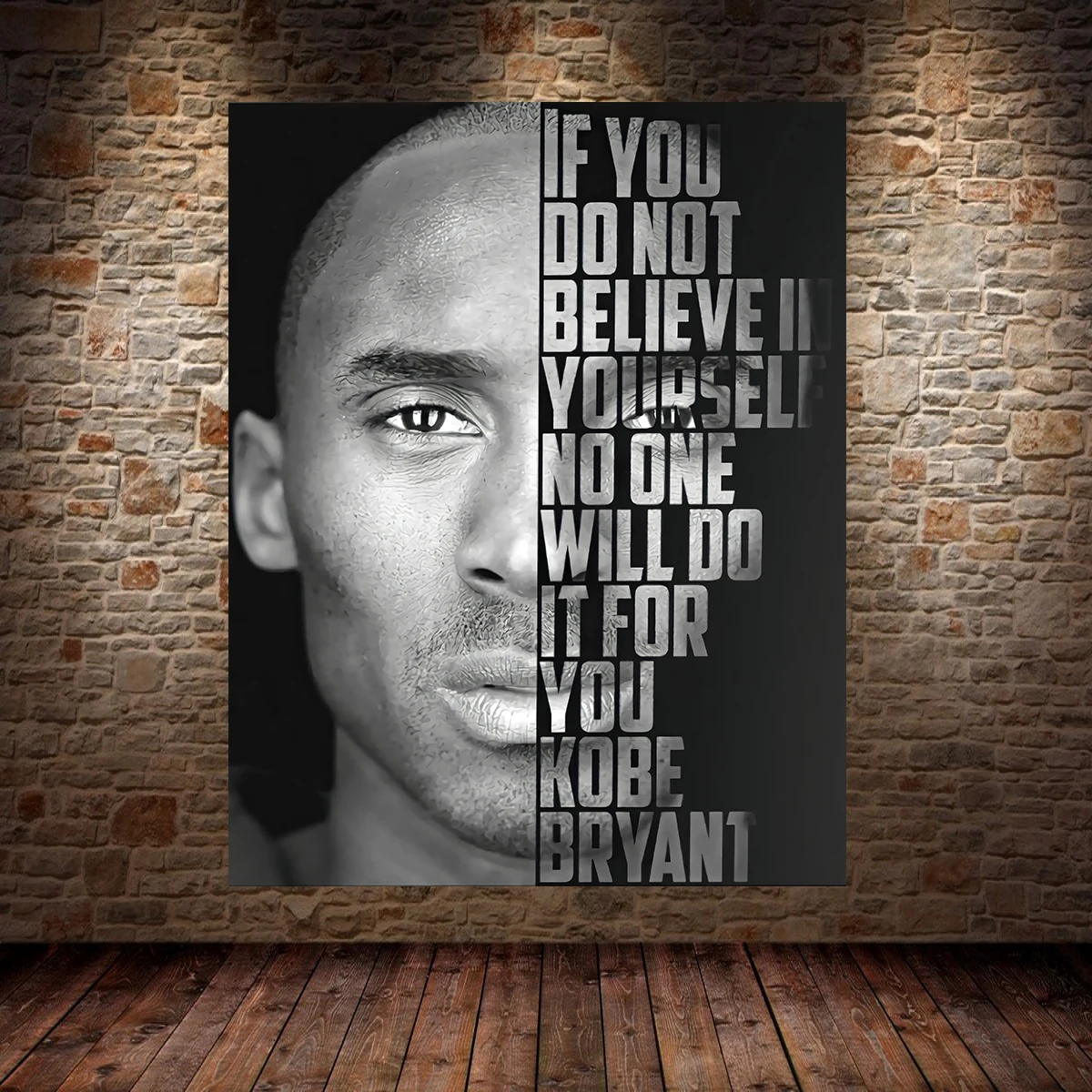 

Famous Star Kobe Jobs Ragnar Painting Canvas Inspirational Quotes Posters and Prints Mural Modern Wall Living Room Home Decor