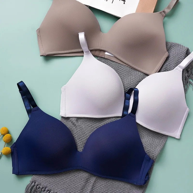 Женский бюстгальтер без косточек бесшовный с чашечками 3/4 пуш-ап повседневный