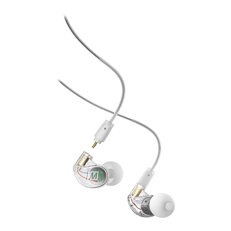 White MEE Audio M6 PRO 2nd наушники с шумоподавлением 3,5 мм M6 PRO Поколение 2 Hi-Fi наушники-вкладыши со съемными кабелями - Цвет: White