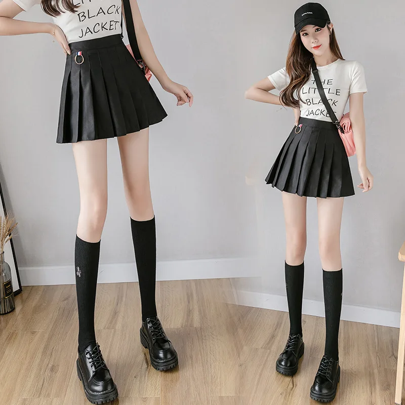 

Summer Women Pleated Skirts High Waist Female Plaid Mini Skirt Sweet Cute Ladies Girls Dance Skirt Preppy Style Pleated Skirts