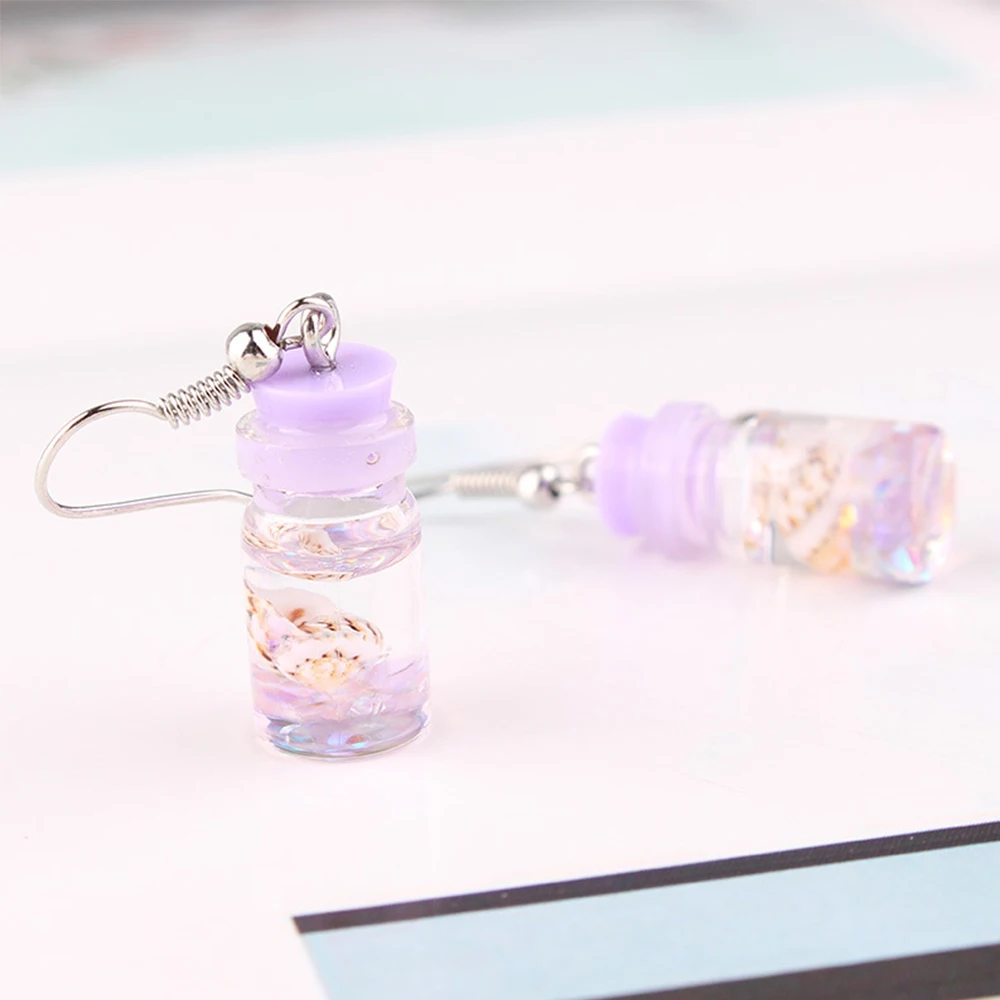 Lovely Fruit Milk Tea Drink Charm Bottle Resin Drop Earrings Fashion Candy Color Yellow Lemon Cup Dangle Earring for Women | Украшения и