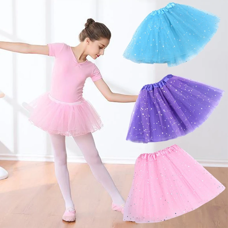 

Fashion Baby Ballet Tutu Kids Skirt Girls Princess Stars Glitter Dance Tutu Skirt Sequins Party Dance Dress