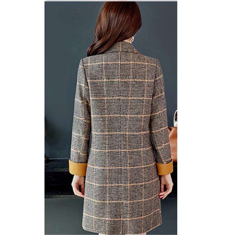 

Women's Woolen Jacket 2021 New Korean Version Of The Autumn And Winter Large Size S-2XL Mid-Length Temperament Fashion Coat GH42