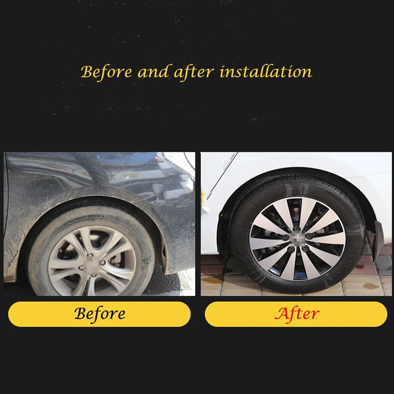 

2Pcs High-quality Soft Plastic Car Mudguards, for Guangqi Honda 2013-2018 CRIDER Car Decoration Protection Body Mudguard