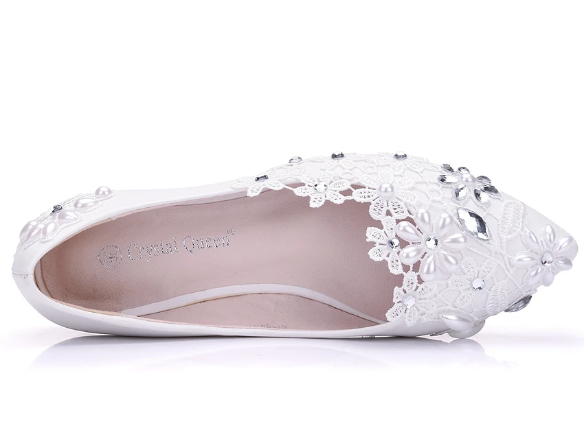Женские свадебные туфли на плоской подошве со стразами шнуровке|women flats shoes|flats
