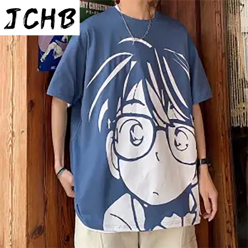 

2021 Couple Clothes Graphic Tee Woman Cartoon Tshirts Anime Tops Preppy Cute Short Sleeve T-shirts Summer t Shirt Class Clothing