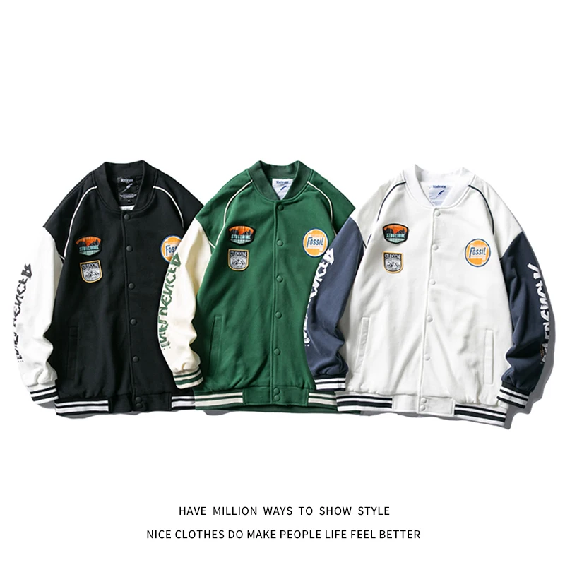 

Новинка весна-осень и зима 2020 бейсбольная куртка с вышивкой женское пальто оверсайз мужская куртка унисекс в стиле бойфренда для пары