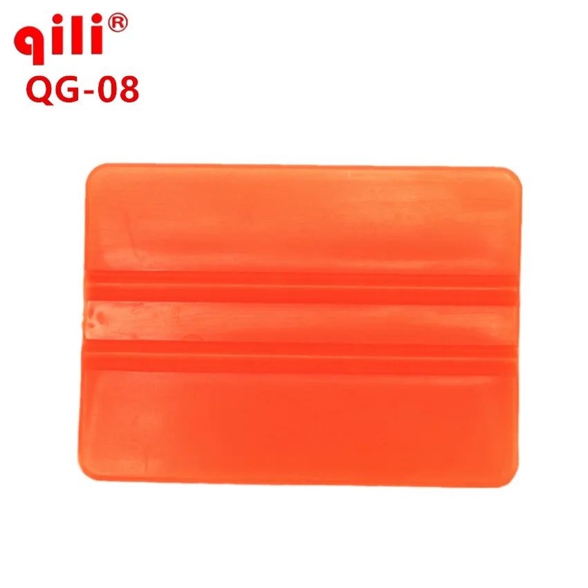 100PCS QILI QG-08 DHL Free Orange Mini Hard Film Scraper Tool Car Window Film install Squeegee Vinyl Plastic Car Wrapping Tool