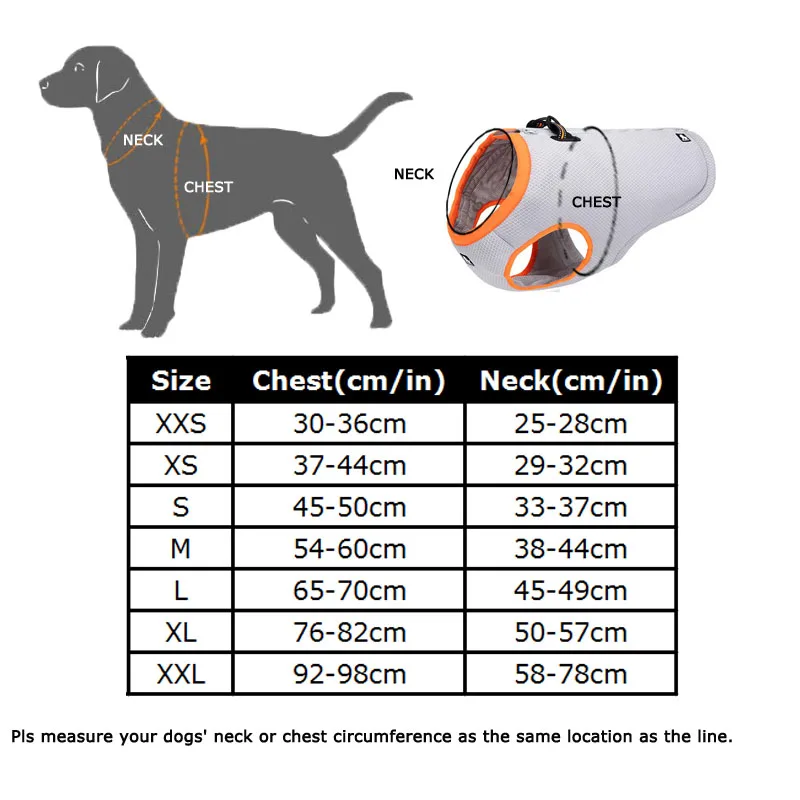 

Summer Dog Cooling Vest Dog Cooling Harness For Dogs Adjustable Pet Mesh Reflective Vest Harnesses Quick Release Hot