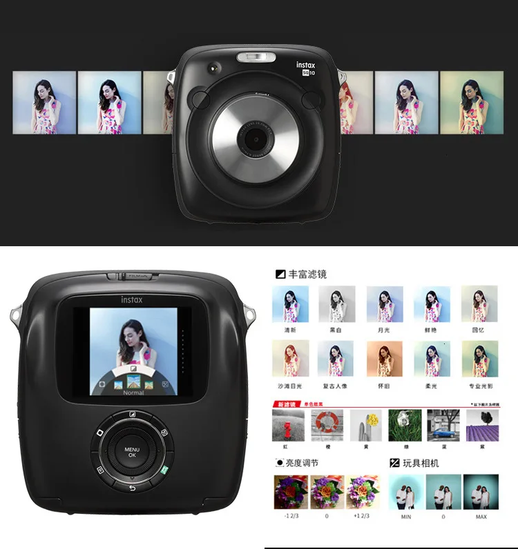 Новое поступление 2017 года 100% Подлинная Fujifilm Instax квадратный SQ10 Гибридный