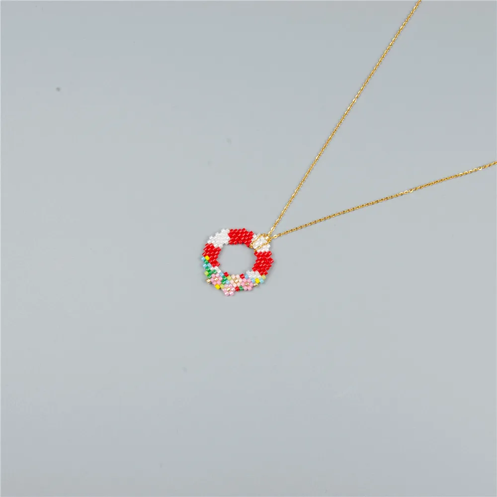 

Go2boho Pendant Necklace For Girl Jewelry Fashion Christmas Collier Japanese Miyuki Beaded Jewellery 2020 Bohemian Necklaces